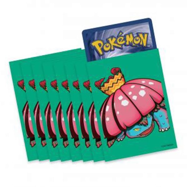 Pokemon-Kampfbox-Bisaflor-VMAX-Sleeves-65x-Kartenhüllen